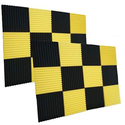 China Acoustic Panels Studio Foam Wedges Sound Proof Panels Noise Damping Foam Studio Music Equipment SA4 Black And Yellow 1