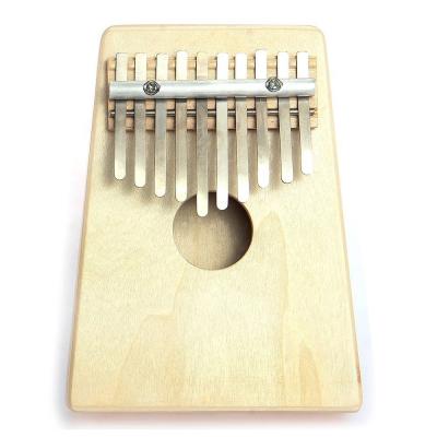 China Piano Mbira, African 10 Finger Piano Kalimba Thumb Head Beige K01B10A Instrument for sale