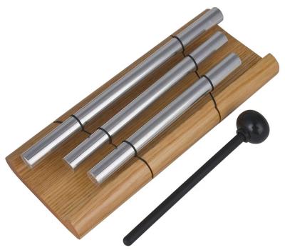 China Three tone chime musical percussion, percussion instrument with mallet for prayer, yoga, oriental energies DP03G3 for sale