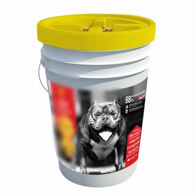 China Food Grade PLASTIC BUCKET WITH LID-PET FOOD GAMMA CONTNER for sale