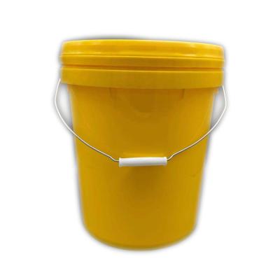 China 20L Food Grade Plastic Bucket Grade Packing Barrel Top Bucket 20 Liter Cheap Paint Plastic Bucket for sale