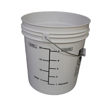 China Universal Customized Food Grade Plastic Bucket 25L Containers Food Plastic Bucket for sale