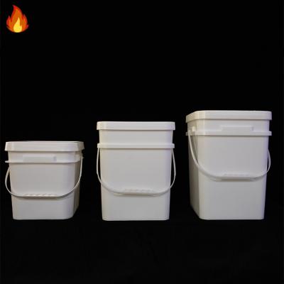 China OEM factory 20L heavy duty American style square sealed plastic bucket /eco-friendly with screw lid for sale