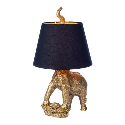 China Professional Manufacturing Elephant Shape Design Resin Home Living Room Decor Table Lamps EUROPEAN for sale