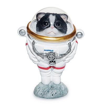 China The Other Cat Craft Figurine Astronaut Decoration Resin Home Decor Design Living Room Resin Space Cat for sale