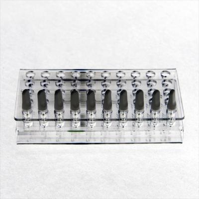 China Simply Operation Display Clear Customized Acrylic Display ecig stand up plastic holder 510 cartridge display for sale