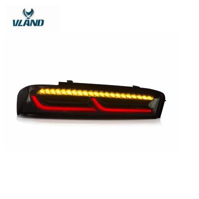 China Wholesale PP+ABS VLAND For Car Tail Lamp For Camaro 2016-2018 Taillight Rear Lamp With Moving Signal+DRL+ Reverse Light For Camaro for sale