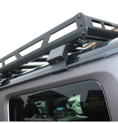 China Black easy roof luggage for JB64W JB74W without light installation holes 2018 up car parts gallery for suzuki jimny accessories for sale