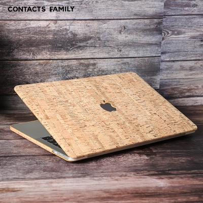 China Custom dropshipping wood grain PU leather laptop case fashion macbook laptop cover hard shell for MacBook Air 13.3 inch for sale