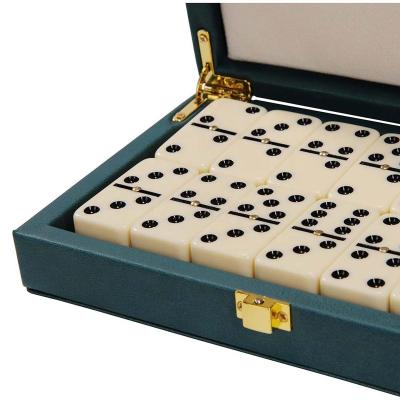 China MDF Indoor Game 28pcs Double Six Desktop Dominoes for sale