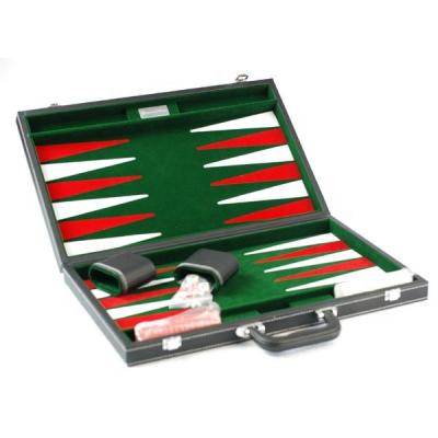 China Leatherette Backgammon the classic game of chance backgammon board game and skill set hand held for sale