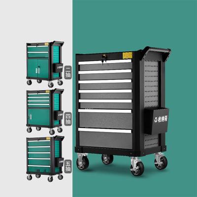 China Custom Tool Management Stainless Steel Storage Cabinet Boxcar Repair Tools Cart Tool Cart for sale