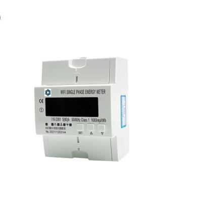 China Modbus RTU 110-240V single phase din relay ON/OFF power and rail 5(65) A DDS238-4 W single phase 50/60hz multi-function energy meter for sale