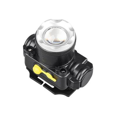 China Rechargeable Mini Emergency ABS Zoomable Headlight Headlamp Light Headlight for sale