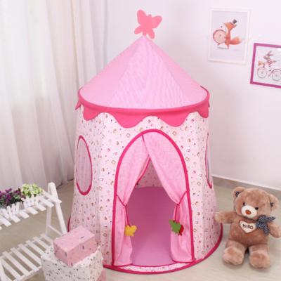 China Beautiful Amazon Easy Foldable Pink Hot Sales Princess Castle Pop Up Indoor&Outdoor Durable Kids Play Tent Kids Play Tent for sale