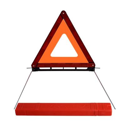 China High Visibility Safety Road Light Car Emergency Tool Kit Sign Tripod Flasher Warning Triangle For Road Safety for sale