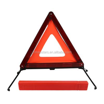 China OEM Cixi Haoxing Auto E-mark Emergency Stop Reflective Warning Triangle For Road Safety for sale