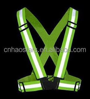 China elastic reflective vest for working and riding safety 4cm for sale