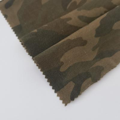 China Double Faced High Quality Knitted Fabric 252GSM French Terry 65%Polyester 30%Cotton 5% Spandex Camouflage Printed Fabric For Sportswear for sale