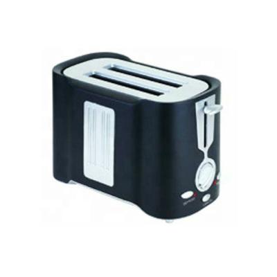 China Hotel 2 Slice Bread Toaster Black Color With Stainless Steel Panel TH-BT111 for sale