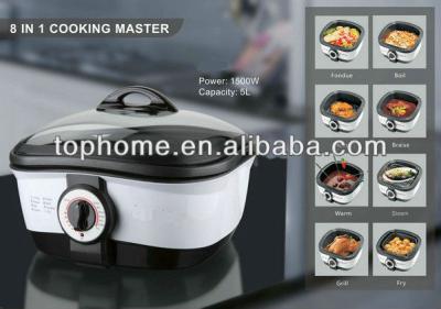 China Tempered Glass Electric Slow Cooker (8 IN 1) for sale