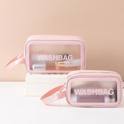 China NATIONAL Travel Makeup Toiletry Waterproof Vegan Clear Bag With Window Cosmetiquera Toiletry Bag Silicone Bathroom Wash Bag for sale