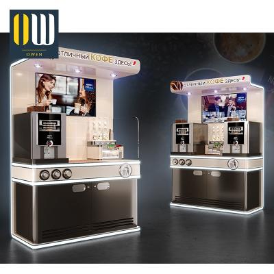 China Mobile coffee tea kiosk coffee kiosk mall coffee kiosk commercial deployment design for sale