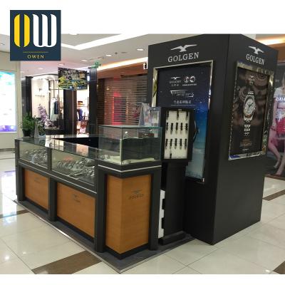 China MDF Watch Kiosk Display Kiosk Mall Kiosk Watch Commercial Deployment Design for sale