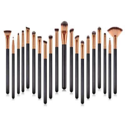 China Angular Blush 2019 Hot Wholesale Trend Makeup Brush Set Makeup Brush Custom 20pcs for sale