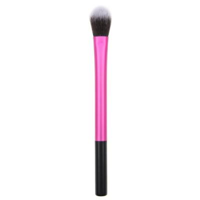 China Angular Blush Single Aluminum Rose Eyeshadow Makeup Brush Highlighting Eyeshadow Blending Brush for sale