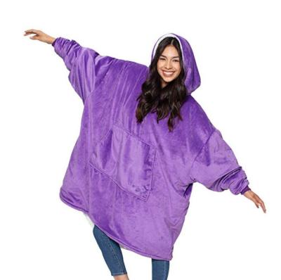 China Oversized Hoodie Wearable Wholesale Blanket Fluffy Home Wear for sale