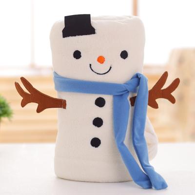 China Anti-static Hot Kids Toy Winter Flannel Fleece Christmas Decoration Festival Gifts Flannel Blanket for sale