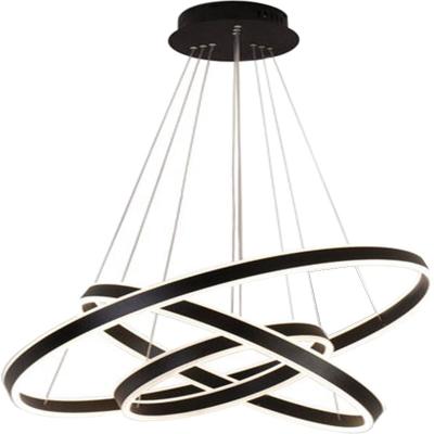 China Nordic Modern Minimalist Ring Modern Minimalist Bar Restaurant Hotel Living Room LED Lighthouse Creative Pendant Light Chandelier for sale