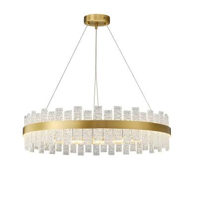 China Creative Crystal Glass Bedroom Study Nordic Chandelier Light Modern Postmodern Modern Dining Room Chandelier Pendant Lamps for sale