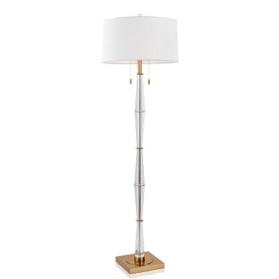 China Creative Modern American Crystal Light Luxury Modern Minimalist Metal Living Room Bedroom Hotel Fashion Standing Floor Lamps Bedside Floor Lamps for sale