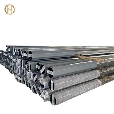 China Less Space Galvanized Steel Pole 25FT For Electrical Power Transmission for sale