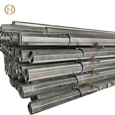 China Hot Dip Galvanized Electric Power Pole For Polygonal Power Transmission for sale