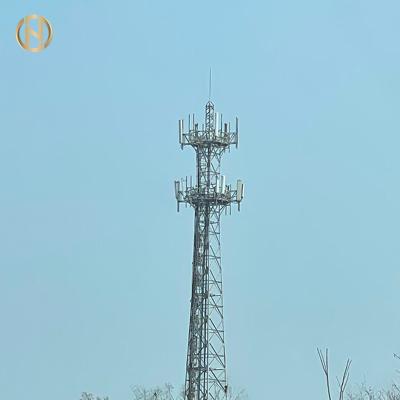 China Less Space Hot Dip Galvanized Communication Single Pole Wifi Pole Tower for sale