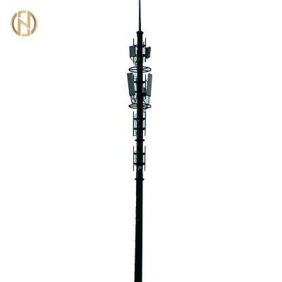 China Hot Roll Steel Galvanized High Quality Single Pole Q235 Mobile Communication Tower for sale