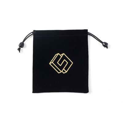 China Draw Pouch Velvet Bags Velvet Jewelry Drawstring Bag With Printed Logo Wholesale for sale