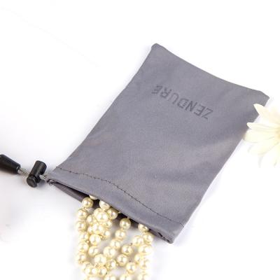 China Draw Pocket Shopping Bag Jewelry Bag Wholesale Reusable Microfiber Bag for sale