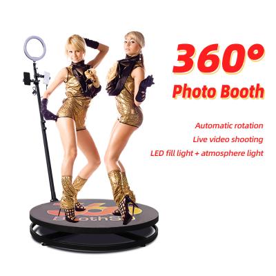 China 360 Degree Rotation Camera Photo 100cm Video Booth Magic Mirror 360 Led Selfie Rotation Photo Booth 360 Degree View For Party for sale