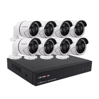 China Waterproof / LS VISION H.265 POE CCTV Kit 8CH IP Camera P2P Video Surveillance Home Waterproof Outdoor Security System for sale