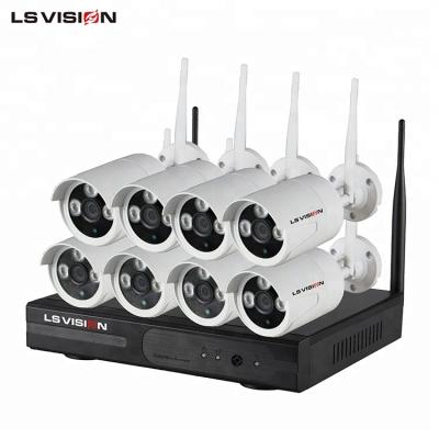 China NIGHT VISION LS VISION 960P 8ch Radio Home Security CCTV Camera System NVR Video-Audio Record Kit for sale