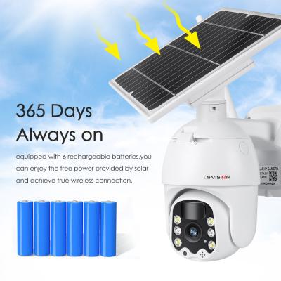 China 8 Watt Solar Panel 1080p 4G PTZ Camera Low Power Solar Powered Camera 4mm Recording Lens for sale