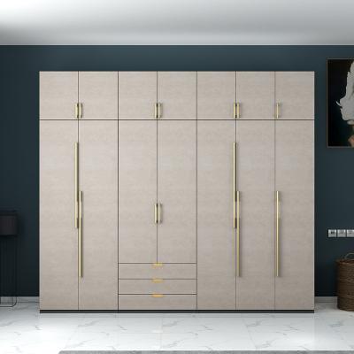 China (Other) adjustable single combination of two three door panel storage apartment wardrobe door clothes and press cabinet wardrobe for sale