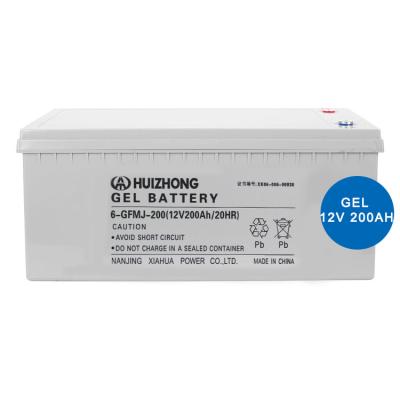 China HIZN 12V 200AH Lead Acid Sealed Maintenance Free Battery Solar Battery GEL 12v 200ah for sale