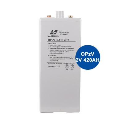 China HIZN 2v 400ah 490ah Solar Storage Batteries Long Life OPzV 2v 420ah GEL Battery Home Use Battery for sale