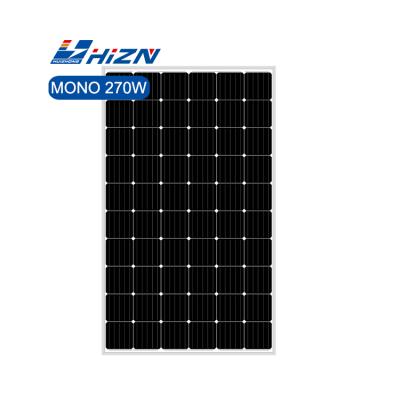 China MONO 270W Solar Panel High Efficiency Solar Cell 260W 270W 280W 300W Solar Panels for sale