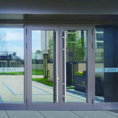 China Thermal Insulation 2022 Newest Light Luxury German Style Steel Entrance Door For Apartment Building for sale